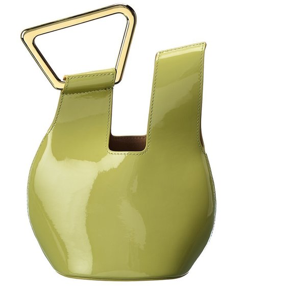 Cult Gaia Astraea Mini Top Handle Patent Clutch - Picture 2 of 5